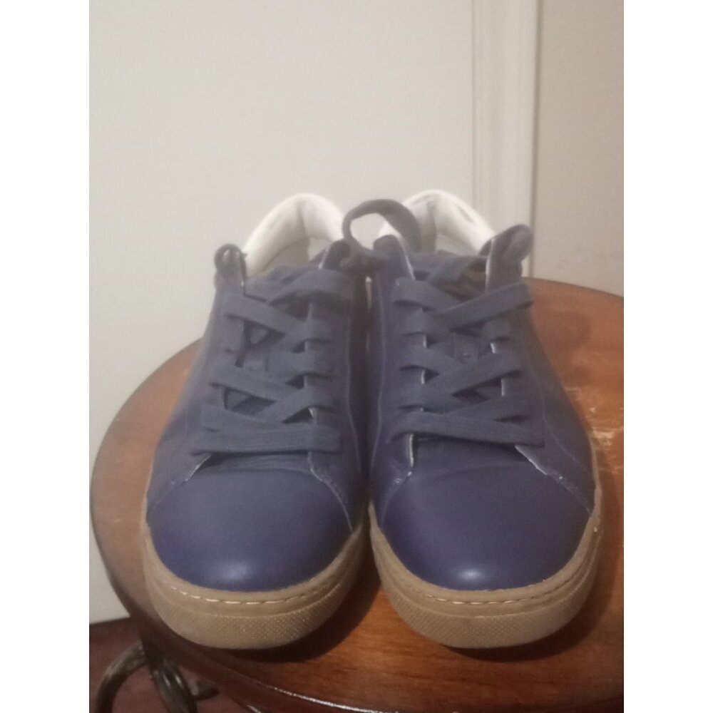 Coach Leather Court Sneaker Men’s Size 10.5 D Blue Lace Up Shoes - Picture 5 of 12